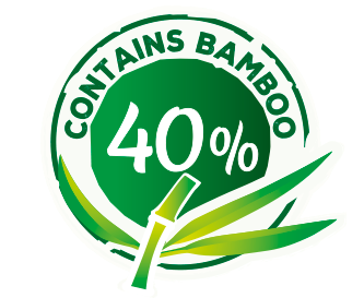 mit 40% Bambus